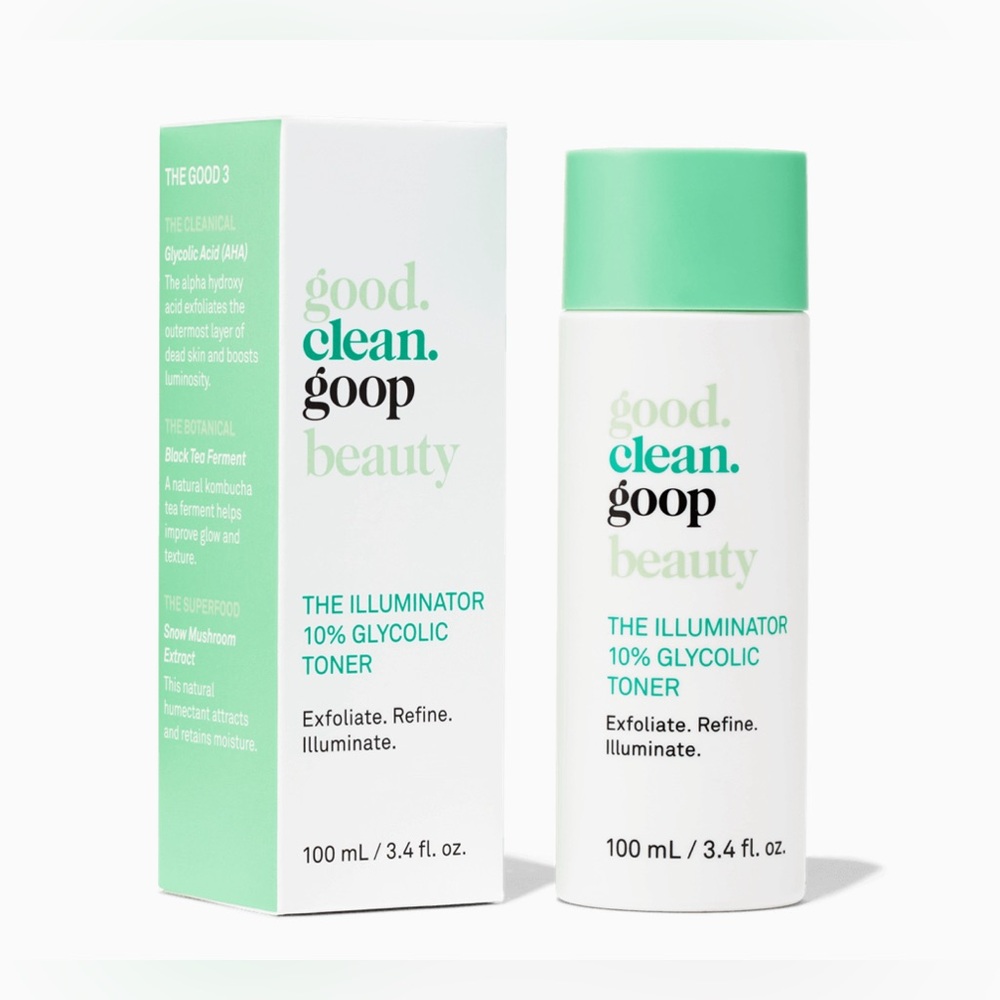 GOOD.CLEAN.GOOP || The Illuminator 10% Glycolic Toner [3.4fLoZ] 💚NIB💚
